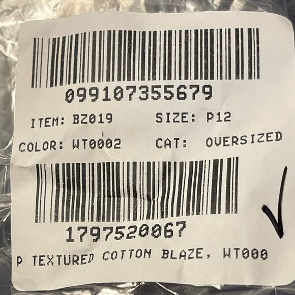 J. Crew Factory Textured Cotton Blazer in White Size 12 Petite NWT - Picture 11 of 12